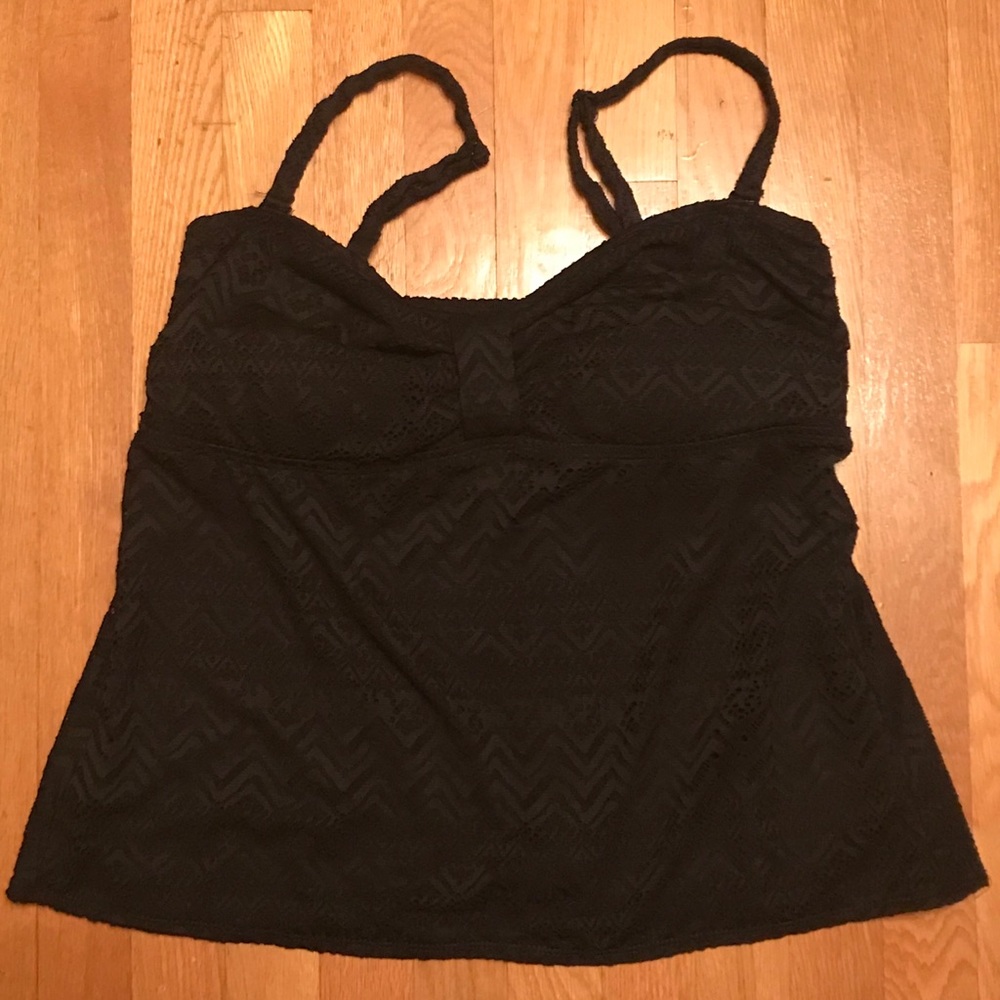 Black Catalina Tankini with Skirt